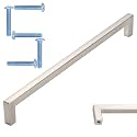 KOOFIZO 5 Pack 7-1/2 in Brushed Nickel Cabinet Pulls, Drawer Handles 1816