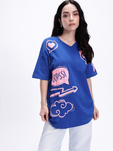 Kook N Keech Printed Women Round Neck