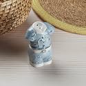 Kookee Ceramic Salt and Pepper Set with Tray, Dress Design (10280)