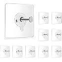 KITCHENWARE Electric Socket Safety Covers, 9-Pack Child Proof Guards, White, No-Drill Installation