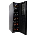 Koolatron Urban Series 18 Bottle Slim Dual Zone Wine Cooler, Thermoelectric Wine Fridge, Freestanding Wine Refrigerator for Home Bar, Kitchen, Apartment, Condo, Cottage