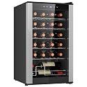 Koolatron 24 Bottle Wine Fridge – Freestanding Wine Cooler with Glass Door, 2.4 cu. ft (68 L), Beverage Can Refrigerator, Digital Temperature Control, Ideal for Red, White, Sparkling Wine, Champagne