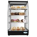 KoolMore DC-3CB Bakery Display Case, 2.7 Cu. Ft - 3 Shelves, Black & Clear