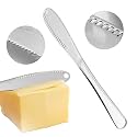 KOOMADE 18/10 Stainless Steel 3 in 1 Butter Knife, Butter Spreader