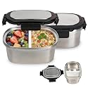 KOOMADE 2PC 33oz Stainless Steel Lunch Box for Keep Food Warm and Food Cold