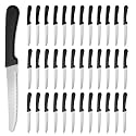 KOOMADE 36 PCS Steak Knife Set - Windsor Food Grade Stainless Steel Steak Knifes 8.7 Inch with Dishwasher Safe Steak Knives,Metal Knives,Dinner Knife Silverware for Home,Kitchen,Camping or Restaurant