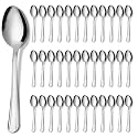 KOOMADE 36PCS Teaspoon Set - Dominion 6.2" Spoons Silverware, Food Grade Stainless Steel Tea Spoon, Small Coffee Spoon, Dessert Spoons for Home, Kitchen or Restaurant, Mirror Polished, Dishwasher Safe