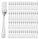 KOOMADE Dinner Forks Set,60PCS 7.2inch Food Grade Stainless Steel Silverware Forks,TableForks,Flatware Forks for Home Kitchen Party Restaurant, Mirror Polished Dishwasher Safe