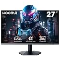 KOORUI 27 inch Gaming Monitor, QHD 2560 x 1440 PC Screen Adaptive-Sync Technology (IPS-Panel, 170Hz, 1ms, DCI-P3 90%, Gsync Compatibility, 2xHDMI, VESA, DisplayPort, Adjustable Tilt)