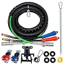 KOOTANS 15FT Semi Truck Air Line Kit 3 In 1 Air Brake Hose Trailer Cord Set