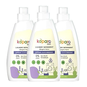 koparo clean laundry liquid with soothing fragrance of lavender lilac amp bergamot biodegradable eco-friendly and plant based  kid amp pet safe 15 litre - pack of 3 x 500 ml