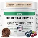 Kopo Dog Dental Powder - Plaque, Tartar & Breath Freshener - 66 Scoops, USA