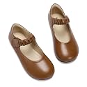 koppu Girls Mary Jane Shoes Soft Sole Comfortable Ballerina Flat Ballet Dress Shoes for Little Kids Patent Leather School Wedding Party Wide Feet Friendly