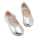 koppu Girls Mary Jane Shoes Soft Sole Comfortable Ballerina Flat Ballet Dress Shoes for Little Kids Patent Leather School Wedding Party Wide Feet Friendly