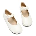 koppu Girls Mary Jane Shoes Soft Sole Comfortable Ballerina Flat Ballet Dress Shoes for Little Kids Patent Leather School Wedding Party Wide Feet Friendly