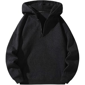 Kopykat Mens Cotton Blend Half Zip Hooded