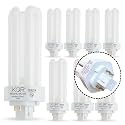 KOR 26W Triple Tube Compact Fluorescent Light Bulb, 8 Pack