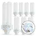 KOR 26W Triple Tube Compact Fluorescent Light Bulb, 8 Pack