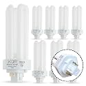 KOR 26W Triple Tube Compact Fluorescent Light Bulb, 8 Pack