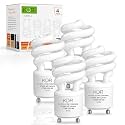 KOR 4-Pack 13W GU24 Base CFL Light Bulbs, 60W Equivalent, Warm White 2700K