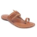KORAKARI Mens Kolhapuri Chappal Handcrafted Sandal Smooth