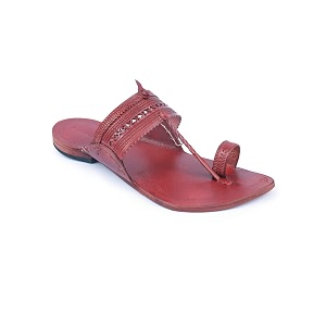KORAKARI Men Kolhapuri Chappal Handcrafted Sandal Smooth