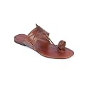 KORAKARI Men Kolhapuri Chappal Handcrafted Sandal Smooth