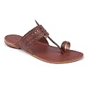 KORAKARI Men Kolhapuri Chappal Handcrafted Sandal Smooth