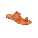 KORAKARI Men Kolhapuri Chappal Handcrafted Sandal Smooth