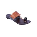 KORAKARI Men Kolhapuri Chappal Handcrafted Sandal Smooth