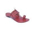 KORAKARI Men Kolhapuri Chappal Handcrafted Sandal Smooth