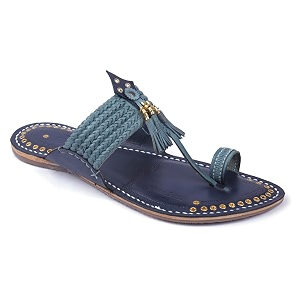 KORAKARI Mens Handmade Kolhapuri Chappal Smooth and