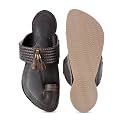 KORAKARI Mens Handmade Kolhapuri Chappal Smooth and