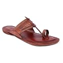 KORAKARI Mens Handmade Kolhapuri Chappal Smooth and