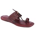 KORAKARI Mens Handmade Kolhapuri Chappal Smooth and