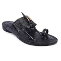 KORAKARI Mens Handmade Kolhapuri Chappal Smooth and