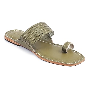 KORAKARI Mens Kolhapuri Chappal Handcrafted Sandal Smooth