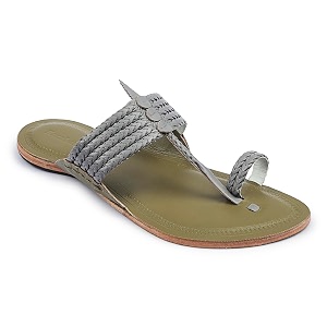 KORAKARI Mens Kolhapuri Chappal Handcrafted Sandal Smooth