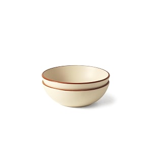 ceramic breakfast daily bowl vanilla biscuit 400ml set of 2  for snacks maggi oats poha  silkmatte finish  microwave dishwasher safe  handmade  vanilla biscuit 634 daily bowl
