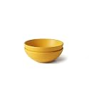 Ceramic Breakfast Daily Bowl, Aamras Yellow, 400mL, Set of 2 | For Snacks, Maggi, Oats, Poha | SilkMatte Finish | Microwave, Oven, Dishwasher Safe | Handmade | (Aamras Yellow, 6" Daily Bowl)