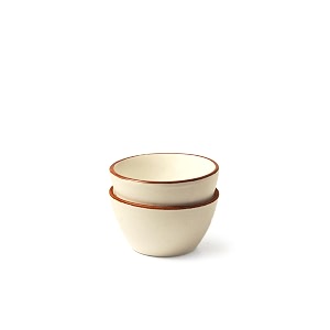 ceramic set of 2 katori small bowl  bowl for dal dahi chutney sauce etc  silkmatte finish  microwave oven dishwasher safe  handglazed amp handmade  vanilla biscuit 3534 katori