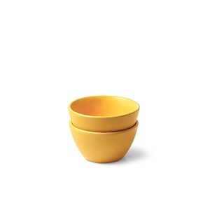 ceramic set of 2 katori small bowl  bowl for dal dahi chutney sauce etc  silkmatte finish  microwave oven dishwasher safe  handglazed amp handmade  aamras yellow 3534 katori