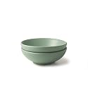 Ceramic Bowl for Serving, Almost Blue, 550ml, Set of 2 | Serving Bowl for Dal, Rice, Noodles, Ramen | Microwave, Oven Safe | Ceramic Serving Bowls | (Almost Blue, 7" Serving Bowl)