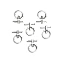 KORBAX Gym Locks for Bars Weight Lifting Strength Training & Exercise Fitness, Gym Equipment for Home Gym Workout Pack of 6 Locks