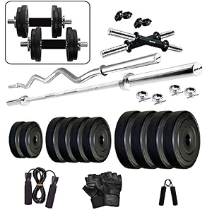 kore pvc combo 2-wb-sl home gym 50 kg multicolor