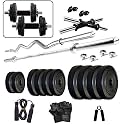 Kore PVC Combo 2-WB-SL Home Gym, 50 kg Multicolor