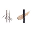 Korean Eye Makeup Combo | Drawing Eyebrow Pencil Shade-06, Ash Brown | Bling Bling Eye Shadow Stick Shade 8, Ivory Babystar