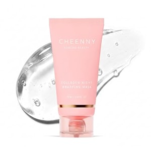 korean glass skin bio-collagen overnight face mask for women deep hydrating skin care facial masks pore minimizing firming amp anti-aging hydrogel mask for glowing skin korean skin face mask
