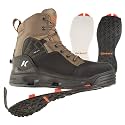 Korkers Buckskin Men's Wading Boots - Durable and Non-Corrosive - Includes Interchangeable Felt &amp; Kling-On Soles