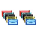KOSH Plastic Flexi Button Bag | Cheque Book Holder | Document Holder | Passbook Holder Cheque Pouch (Pack of 10)